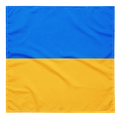 All-over print bandana in Ukrainian flag colors