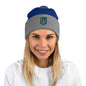 Pom-Pom Ukrainian Coat of Arm Beanie