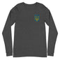 Unisex Long Sleeve Tee with Ukrainian Coat of Arms embroidery