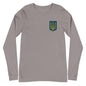 Unisex Long Sleeve Tee with Ukrainian Coat of Arms embroidery