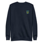 Unisex Premium Sweatshirt with Ukrainian Coat of Arms embroidery